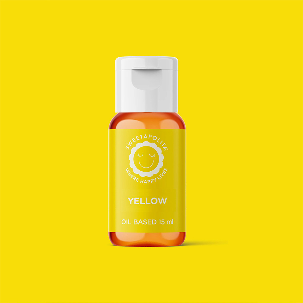 Bright Yellow Oil Based Food Color 15ml