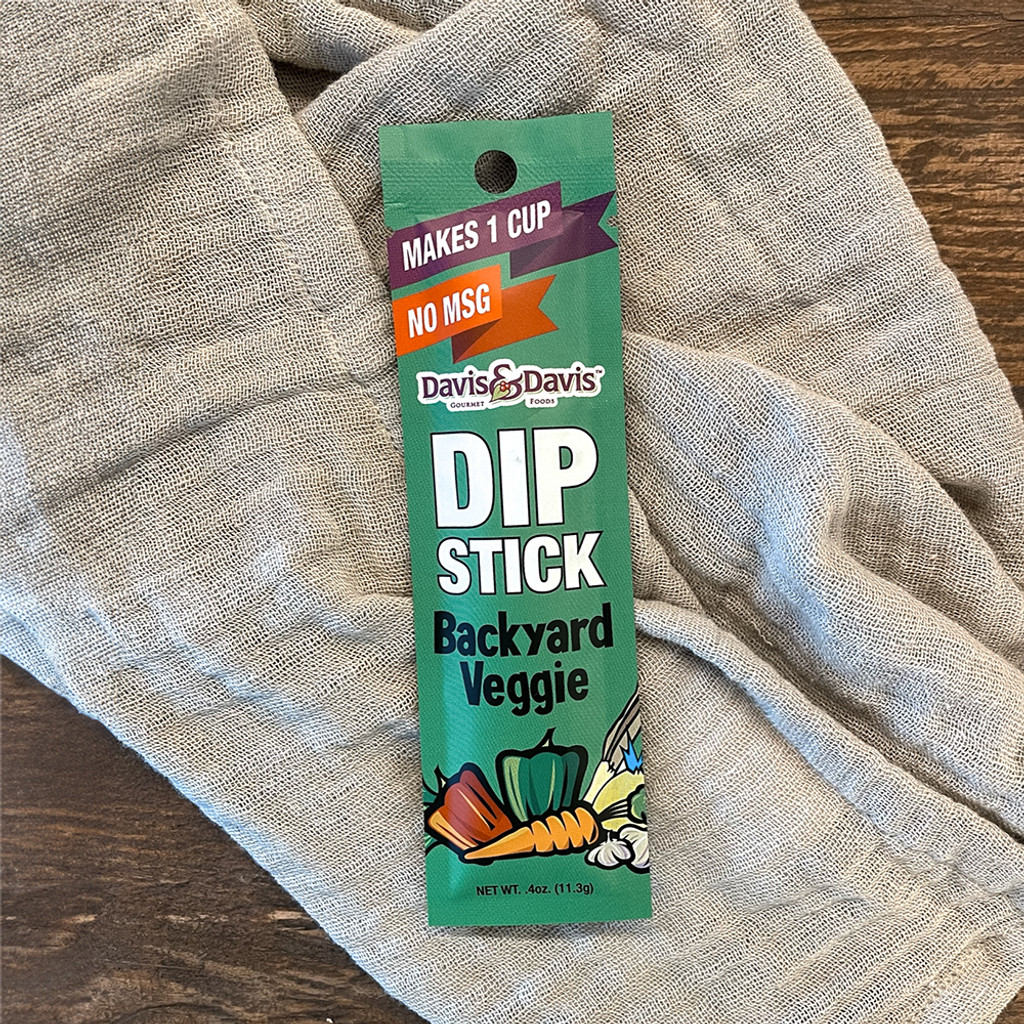 Backyard Veggie Dip Stick