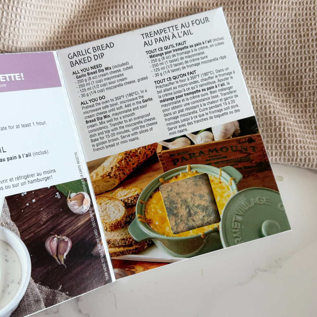 Garlic Bread Baked Dip Mix