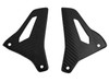 Heel Plates in Matte Twill Weave Carbon Fiber for Ducati Monster 1200R