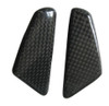 Glossy Plain Weave Carbon Fiber Mirror Blockoff Plates for Ducati Panigale 899, 1199 2012+