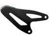 Heel Plate for Ducati Streetfighter in Glossy Plain Weave Carbon Fiber