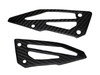 Heel Guards in Matte Twill Weave Carbon Fiber for Yamaha FZ-10-MT-10