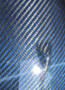 Heat Shield (heat foil inside) in Black and Blue Glossy Twill Weave 100% Carbon Fiber for Ducati 1198,1098, 848