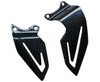 Glossy Twill Weave Carbon Fiber  Heel Plates for Triumph Daytona 675 2013+