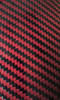 Tank Top Cover  in Black and Red 100% Carbon Fiber for Ducati Hypermotard 950