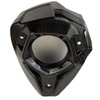 Exhaust Cap in Glossy Twill Weave Carbon Fiber for Kawasaki Z H2