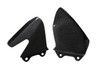 Glossy Plain Weave Carbon Fiber Heel Plates for MV Agusta F4 2010+