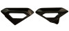 V4 Badge Holders in Glossy Plain Weave Carbon Fiber for Ducati XDiavel V4 2025+

