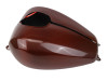 Full Tank Cover in Glossy Black and Orange Twill Weave Carbon Fiber for Harley-Davidson Road Glide 2024+, Street Glide 2024+