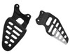 Heel Plates in Glossy Plain Weave Carbon Fiber for Yamaha R6 06-07