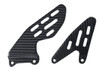 Heel Plates in Glossy Twill Weave Carbon Fiber for Yamaha R1 07-08