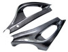 Swingarm Covers for Yamaha R6 03-05 in Glossy Plain Weave Carbon Fiber