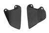 Front Heel Plates (Style 2) in Glossy Plain Weave Carbon Fiber for Ducati 748, 916, 996, 998