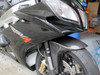 Glossy Twill Weave Carbon Fiber Front Fender for Aprilia RSV4 2009+, Tuono V4 2011+ installed