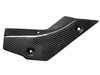 Exhaust Cover (A) in Glossy Twill Weave Carbon Fiber for Yamaha R1 2015+