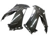 Side Fairings in Glossy Twill Weave Carbon Fiber for Kawasaki ZX6R 2013-2018