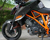 Side Panels in Glossy Plain Weave Carbon Fiber installed on KTM 1290 Super Duke R