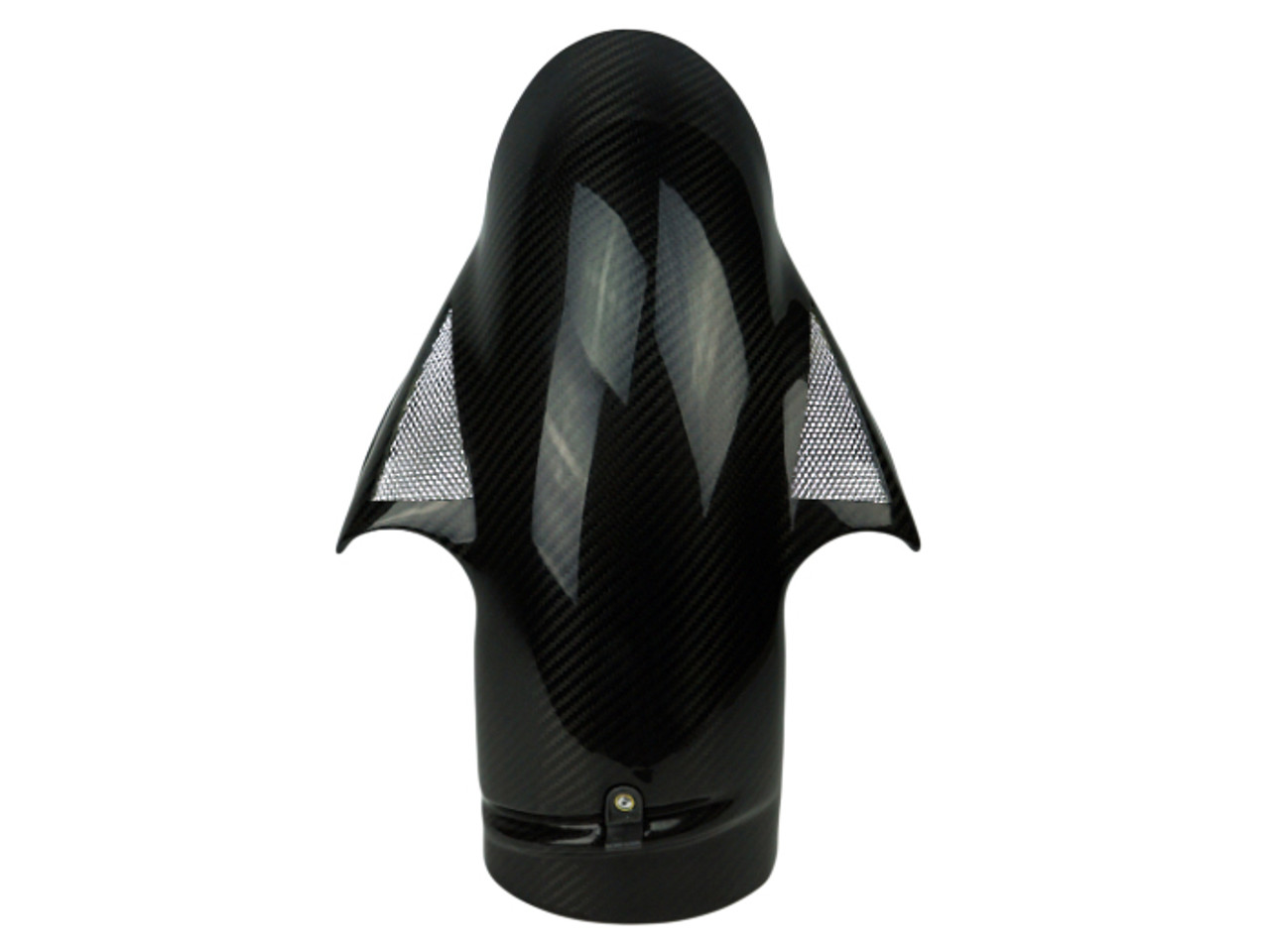 Front Fender (style 2) with Mesh in Glossy twill Weave  Carbon Fiber for Ducati 851, 888,748, 916, 996, 998, SS600, SS750, SS800, SS900, SS1000