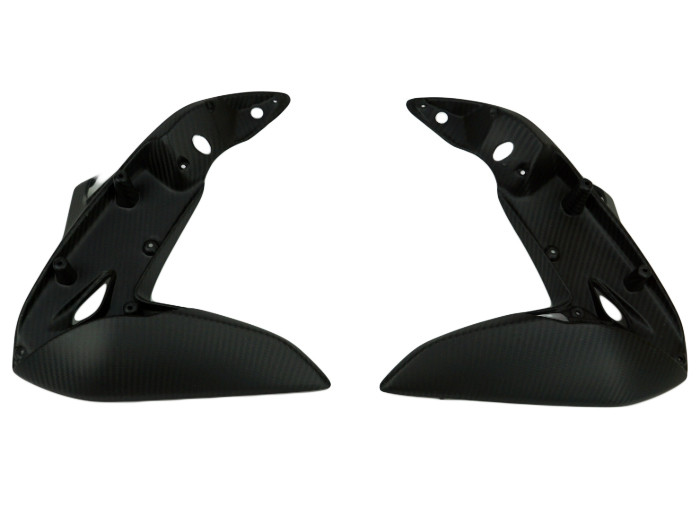 Upper Side Panels in Glossy Twill Weave Carbon Fiber for MV Agusta Brutale 800 2016+