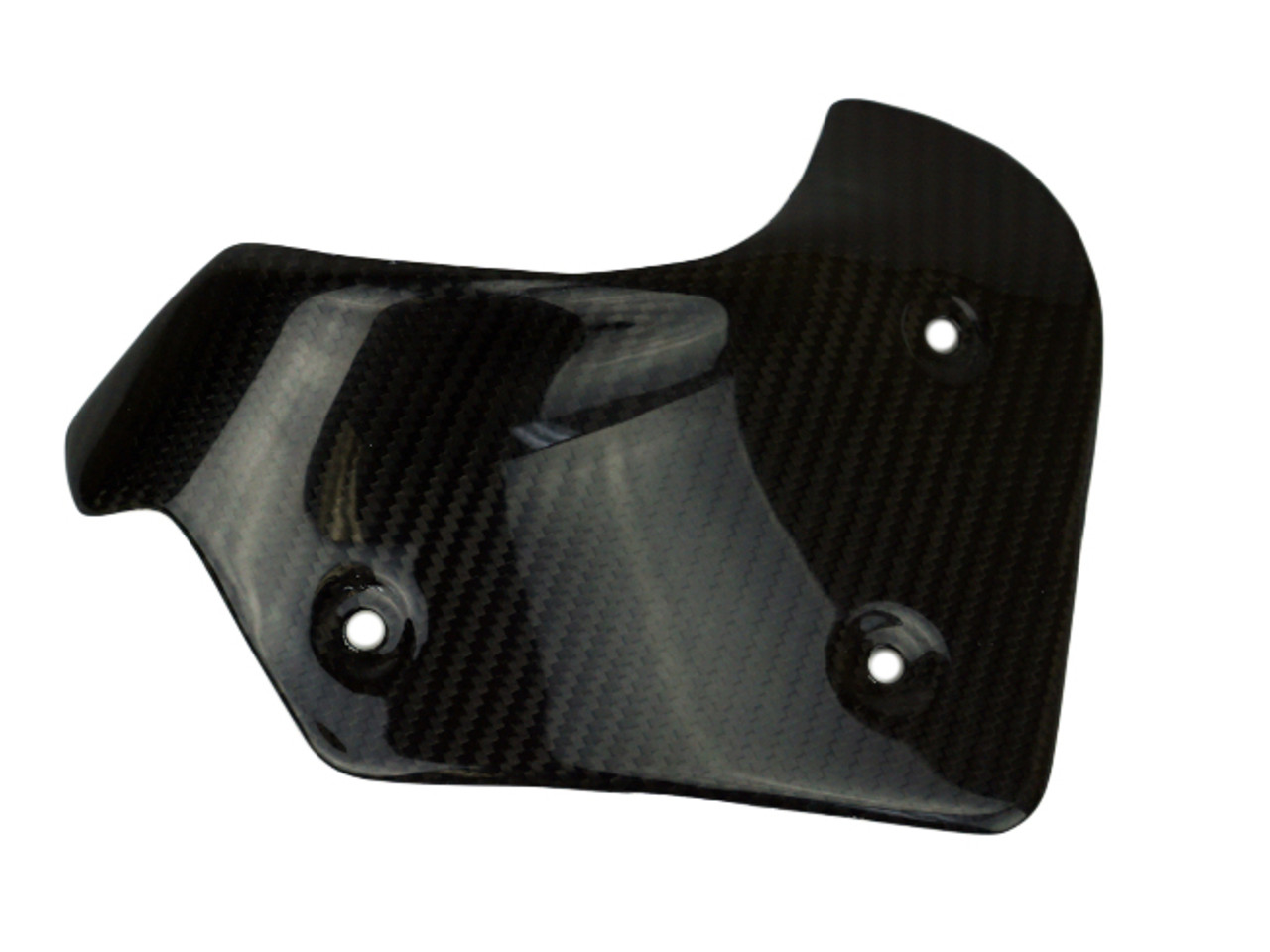 Termignoni Exhaust Shield (with heat foil) in Glossy Twill Weave Carbon Fiber for Ducati XDiavel