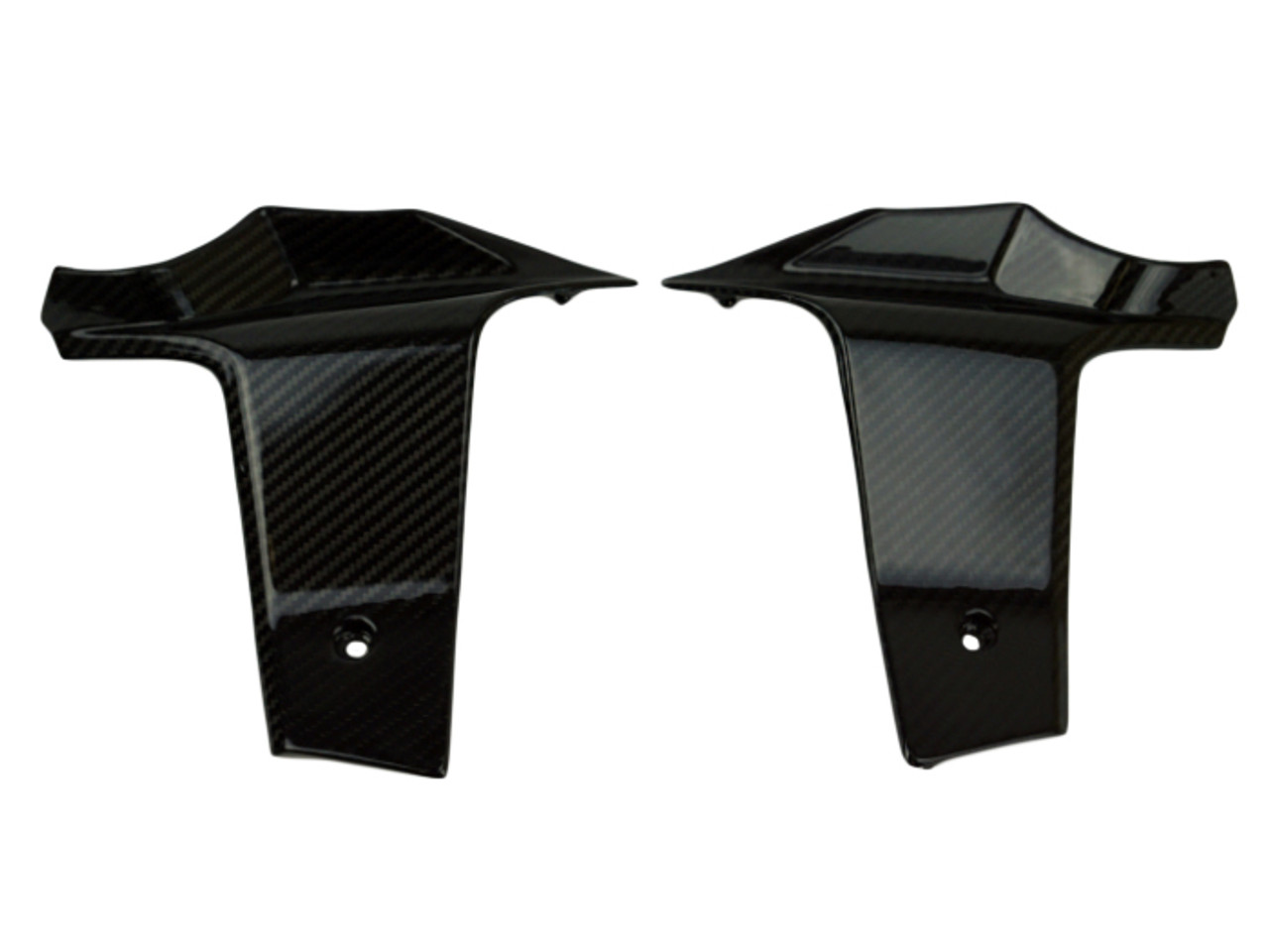 Radiator Spoilers in Glossy Twill Weave Carbon Fiber for KTM 1290 Super Duke GT