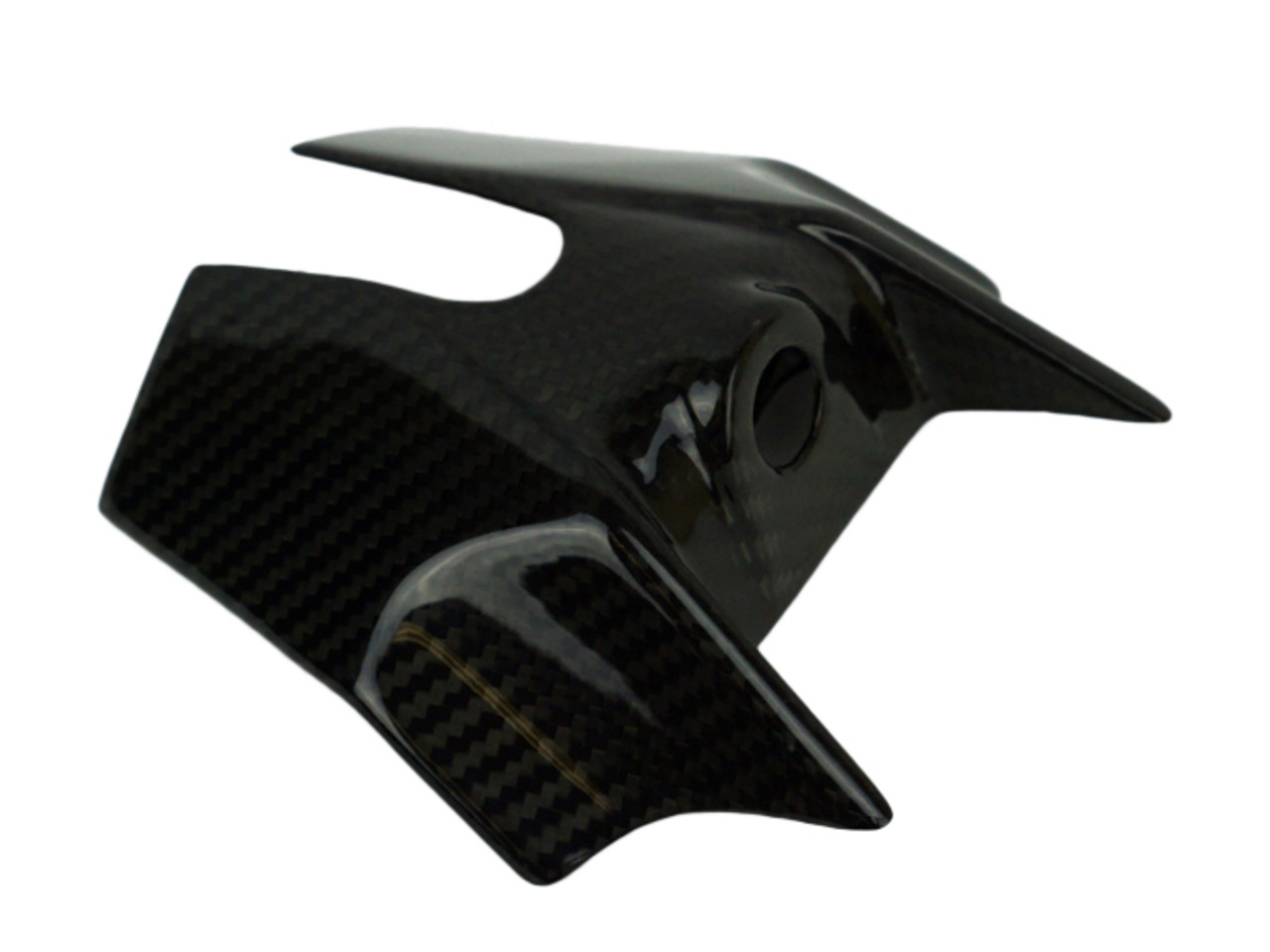 Key Cover in Glossy Twill Weave Carbon Fiber for KTM Duke 390 2017-2023