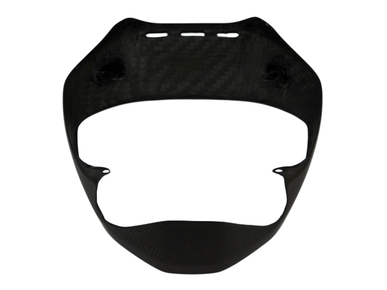 Headlight Surround in Matte Plain Weave Carbon Fiber for Ducati XDiavel