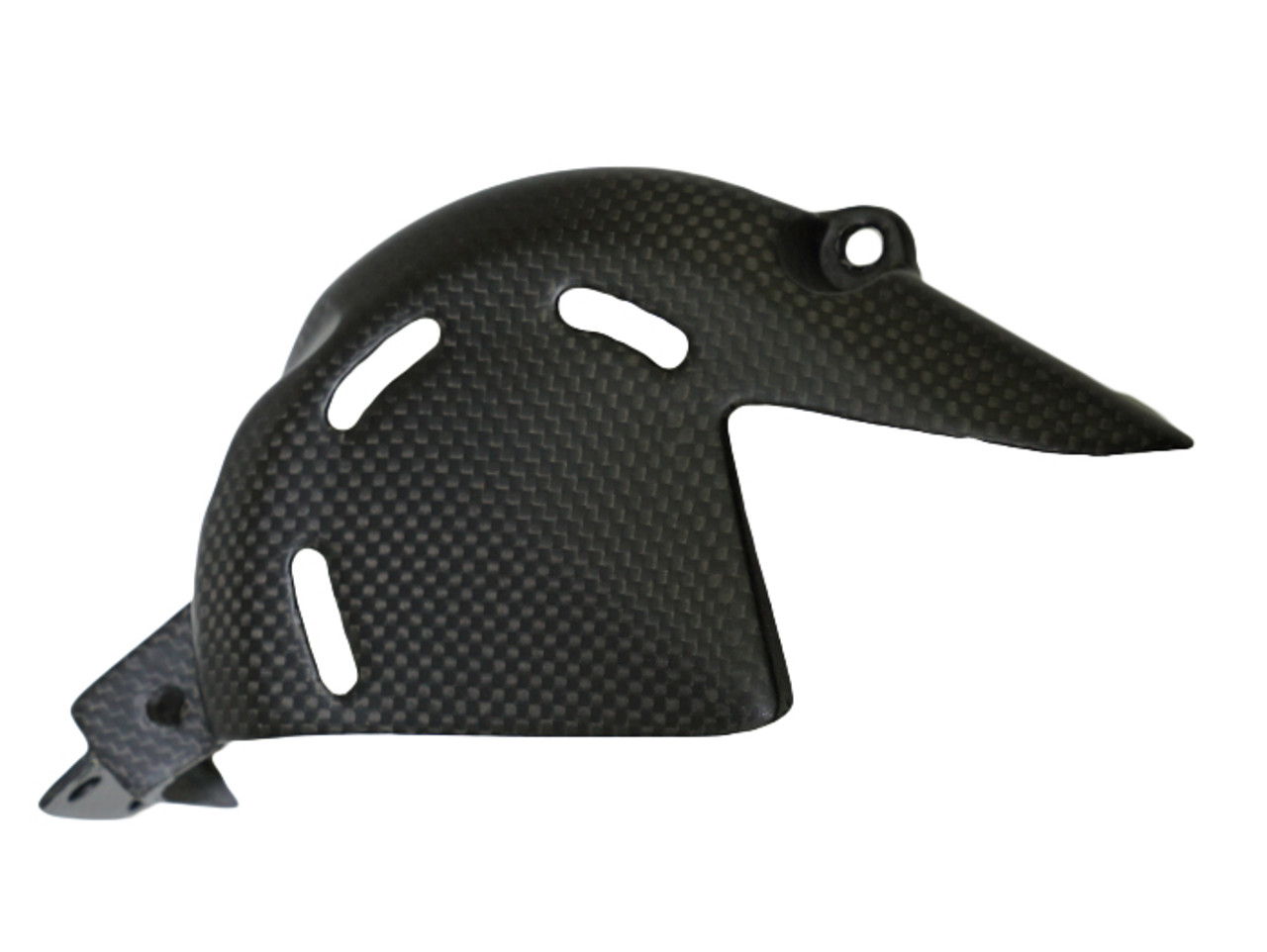 Sprocket Cover in Matte Plain Weave Carbon Fiber for Ducati Panigale V4, Streetfighter V4