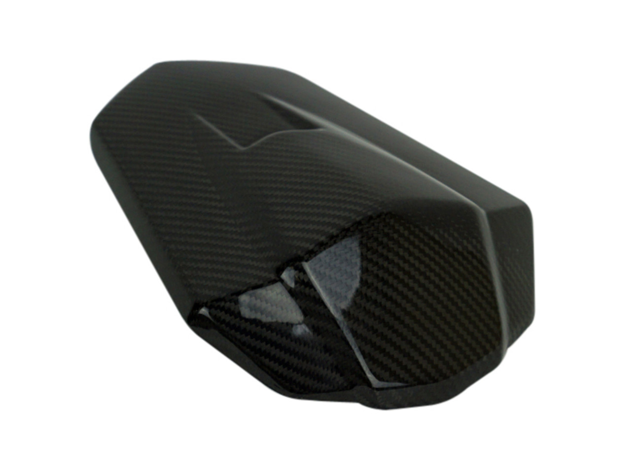 Seat Cowl in Glossy Twill Weave shown for Honda CBR1000RR 2017+.