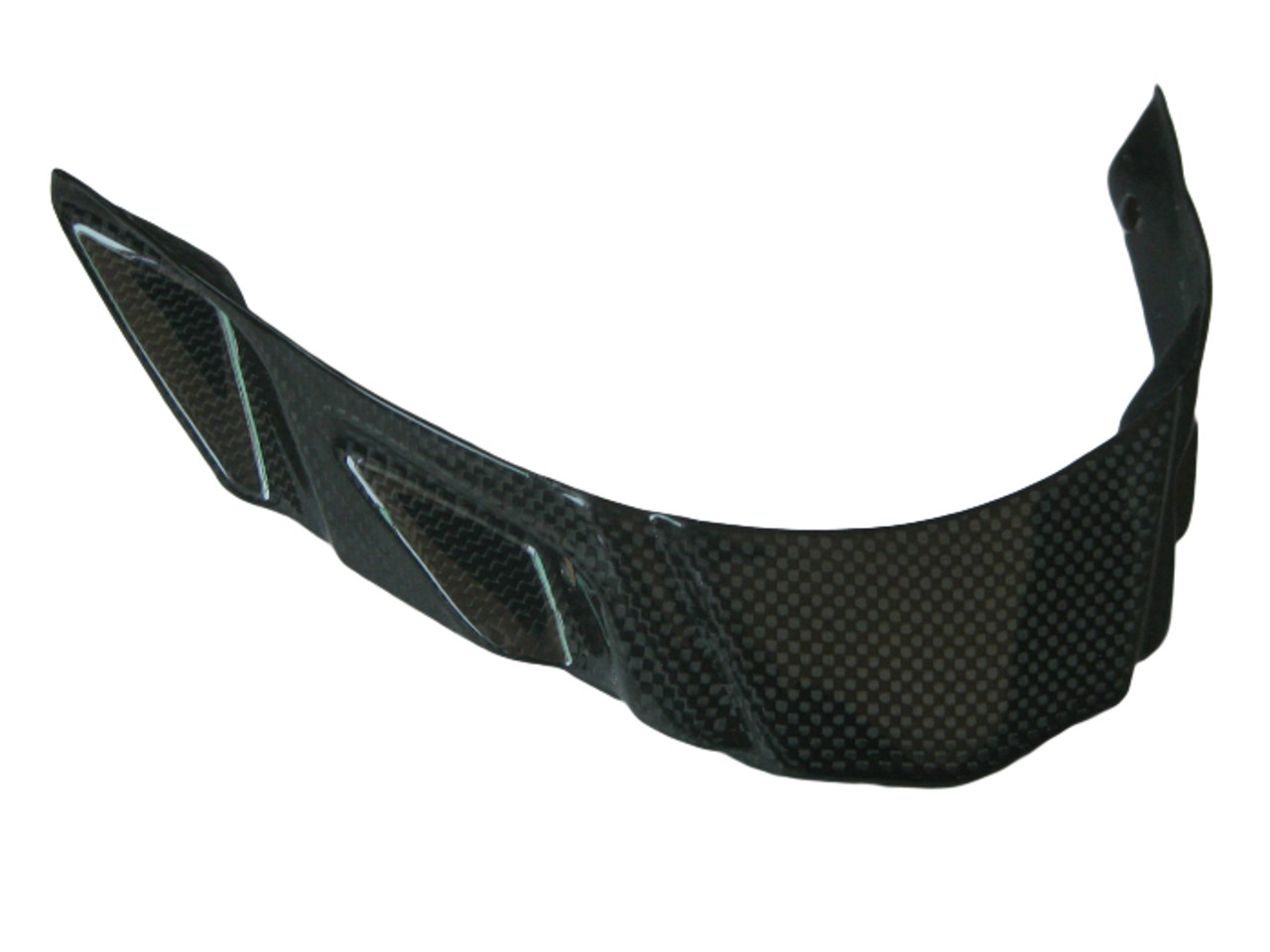 Belly Pan Front in Glossy Plain Weave Carbon Fiber for Triumph Street Triple 2013-2016