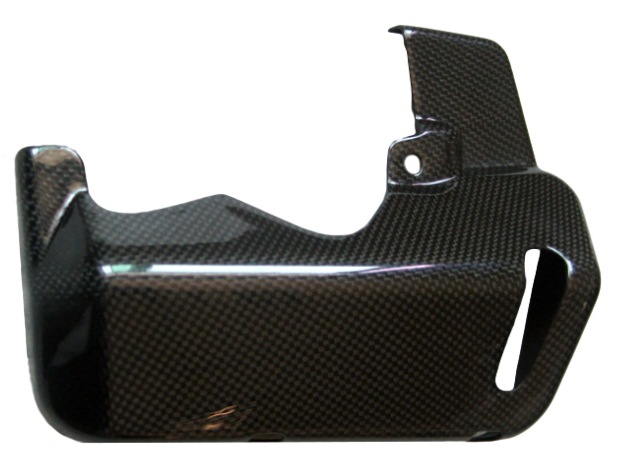 Reservoir Cover in Glossy Plain Weave Carbon Fiber for Triumph Street Triple 2013-2016