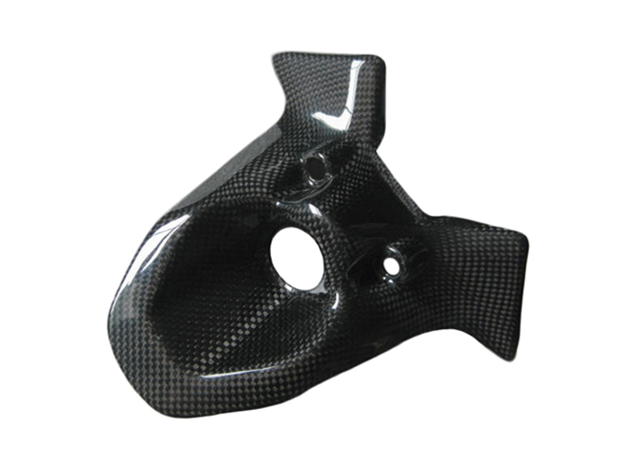 Glossy Plain Weave Carbon Fiber Key Guard for Ducati 1198,1098, 848