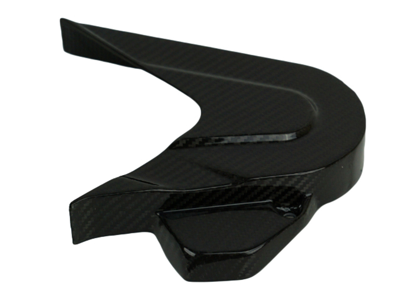 Sprocket Cover in Glossy Twill Weave shown for KTM Duke 790, 890.