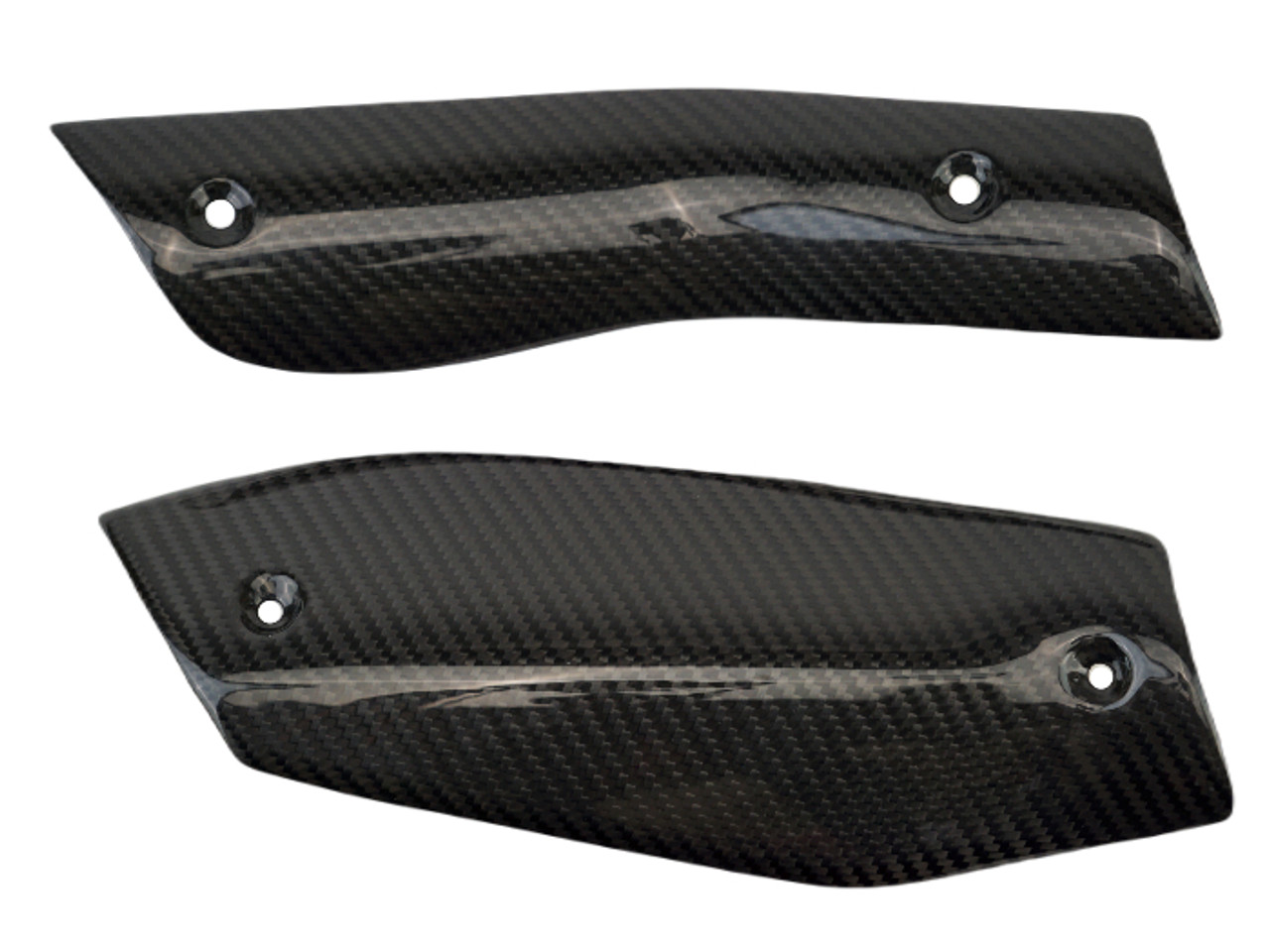 Exhaust Shields ( with heat foil) in 100% Carbon Fiber for KTM 690 SMC,R & Enduro,R  2012-2018