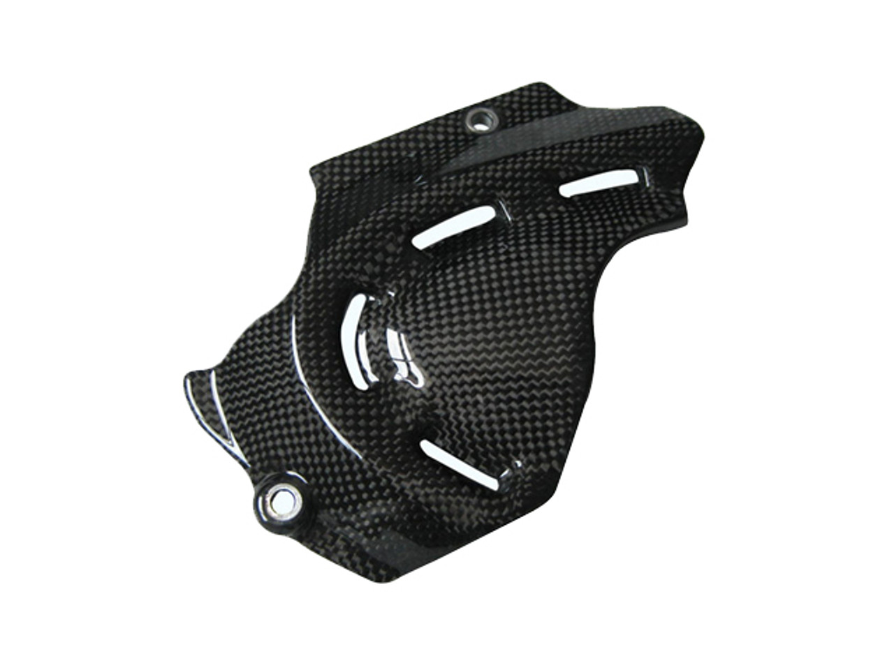 Glossy Plain Weave Carbon Fiber Sprocket Cover for Ducati Monster 696 / 796/ 1100, Streetfighter