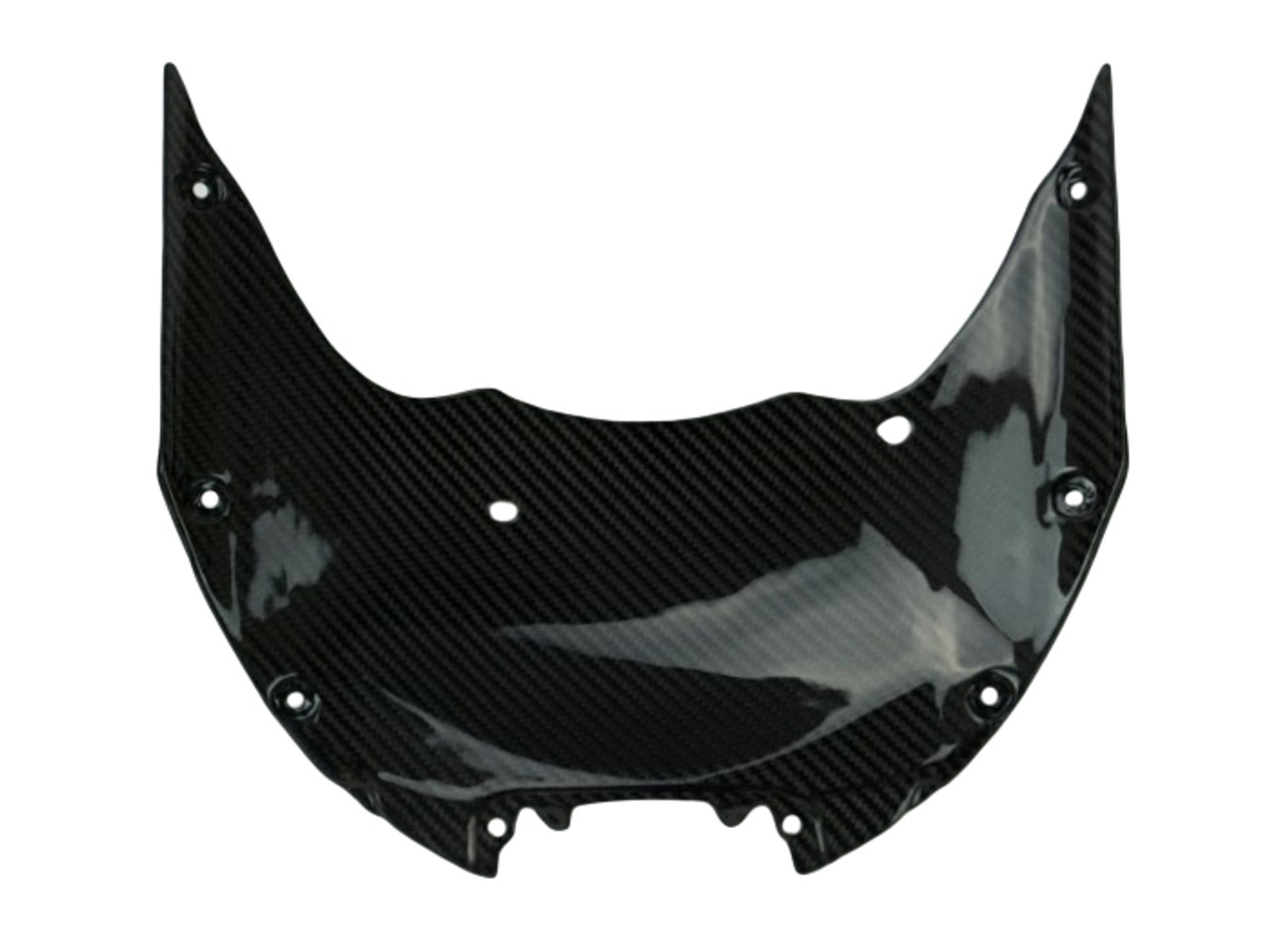 Front Fairing Base in Glossy Twill Weave Carbon Fiber for Suzuki GSX-R1000 2017+