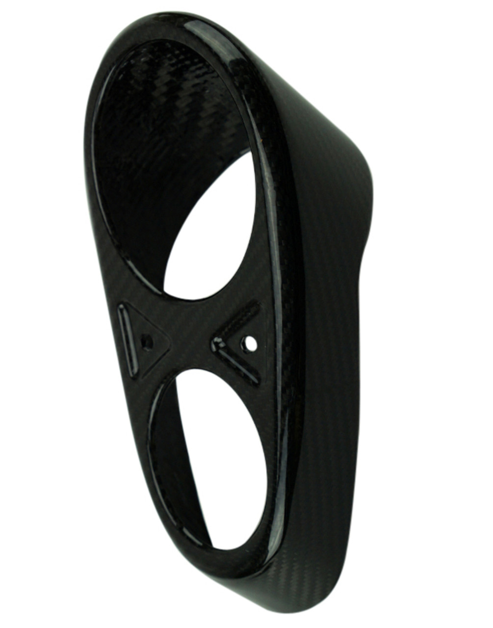 Exhaust End Cap in Glossy Twill Weave  Carbon Fiber for Honda CB1000R 2018+