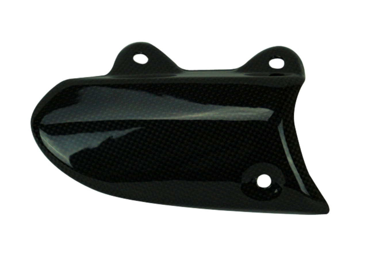 Lower Heat Guard in Glossy Plain Weave Carbon Fiber for Ducati Diavel 2015-2018