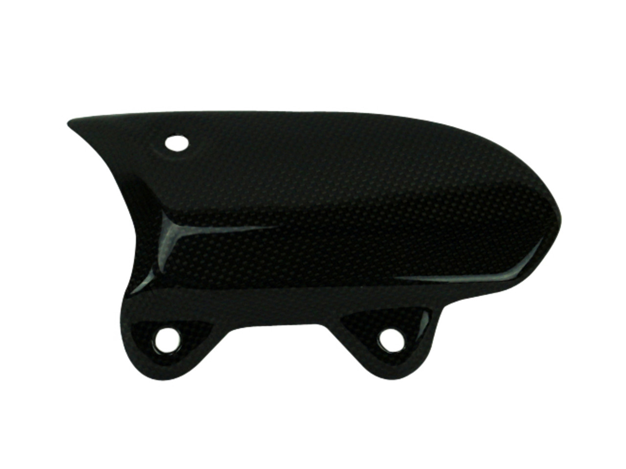 Lower Heat Guard in Glossy Plain Weave Carbon Fiber for Ducati Diavel 2015-2018