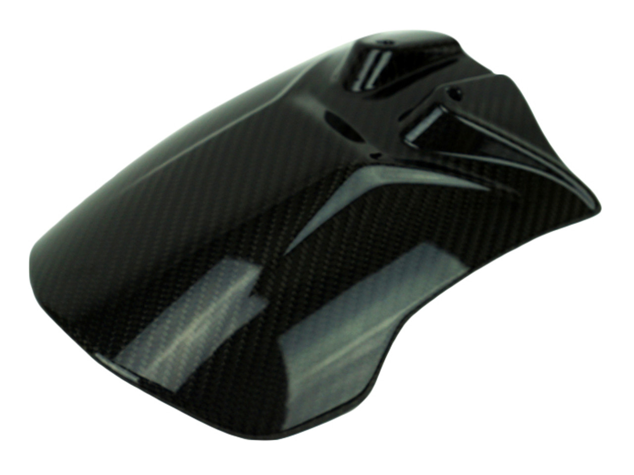 Rear Hugger in Glossy Twill Weave Carbon Fiber for KTM 790/890 Adventure, R, Rally