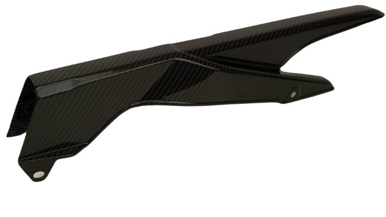 Chain Guard in Glossy Twill Weave  Carbon Fiber for Honda CBR500R, CB500F, CB500X 2015+
