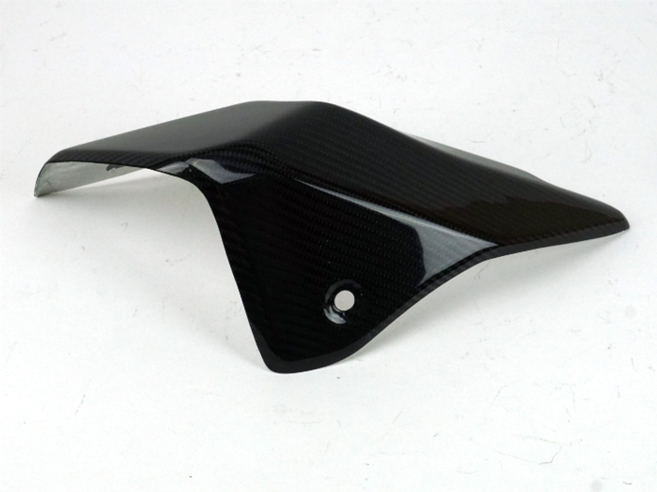 (Discontinued) Exhaust Guard in Carbon with Fiberglass for Kawasaki  H2 SX