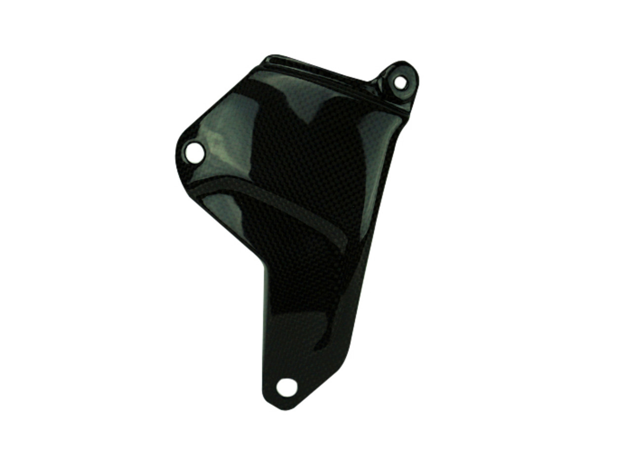 Swing Arm Protector  in Glossy Twill Weave Carbon Fiber for Kawasaki H2, H2 SX