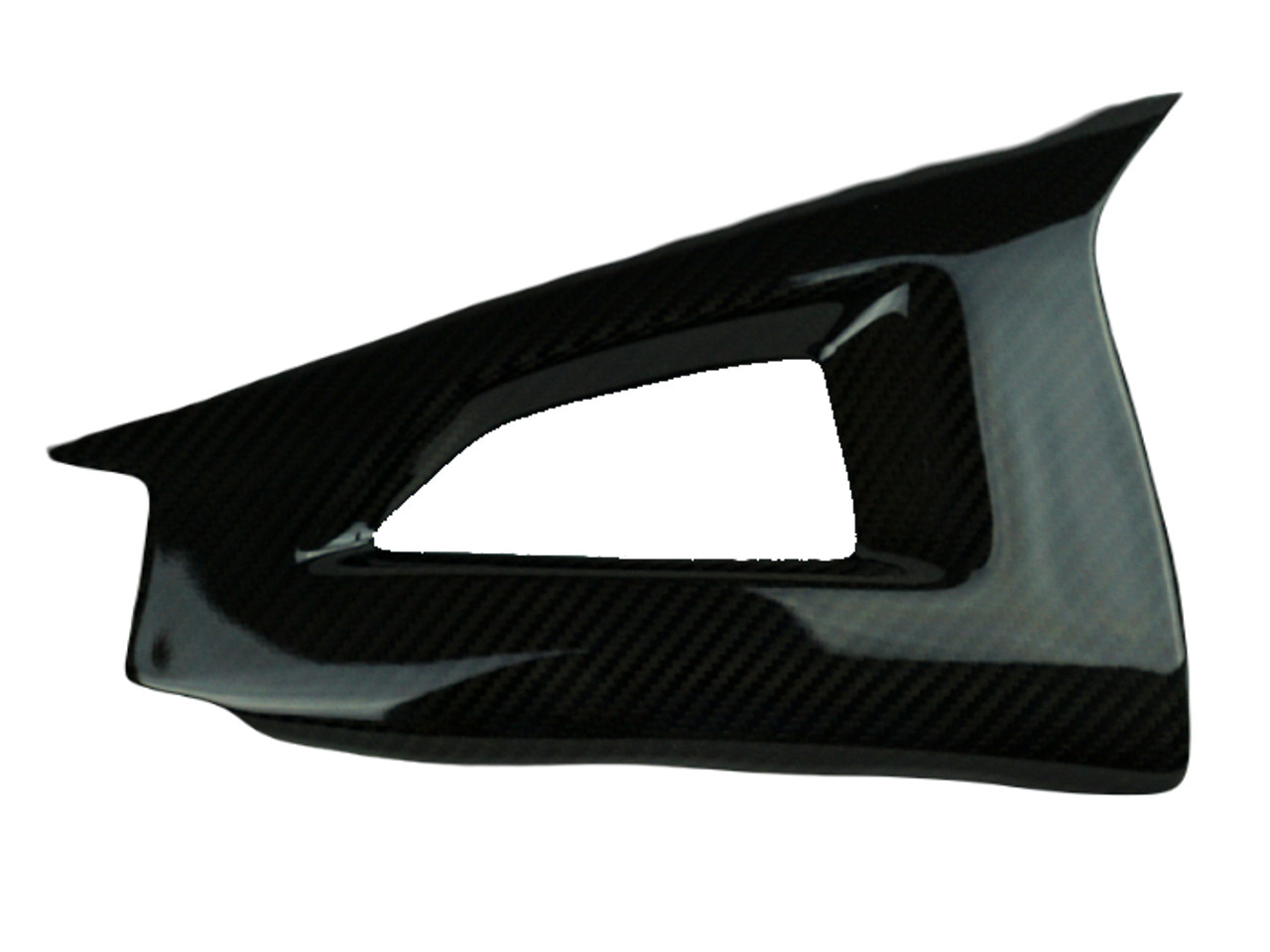 Swingarm Covers in Glossy Twill Weave Carbon Fiber for Kawasaki ZX10R 2011-2015