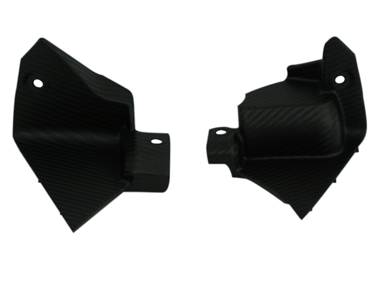 Inner Front Cowl Panels in Matte Twill Weave Carbon Fiber for Yamaha R1 2020+