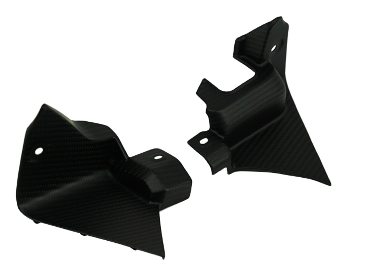 Inner Front Cowl Panels in Matte Twill Weave Carbon Fiber for Yamaha R1M 2020+