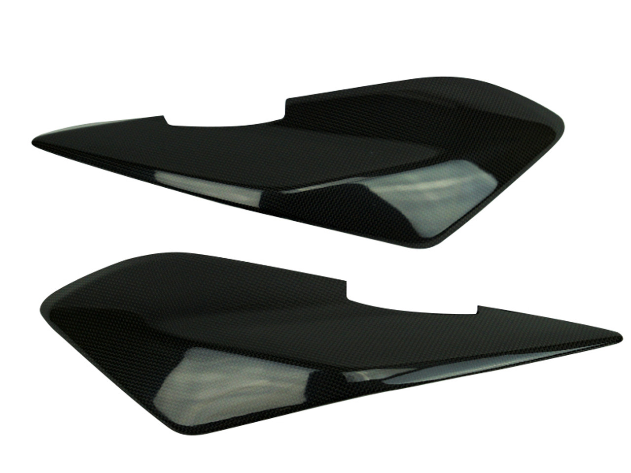 Tail Panels SE in Glossy Plain Weave Carbon Fiber for Ducati Hypermotard 950