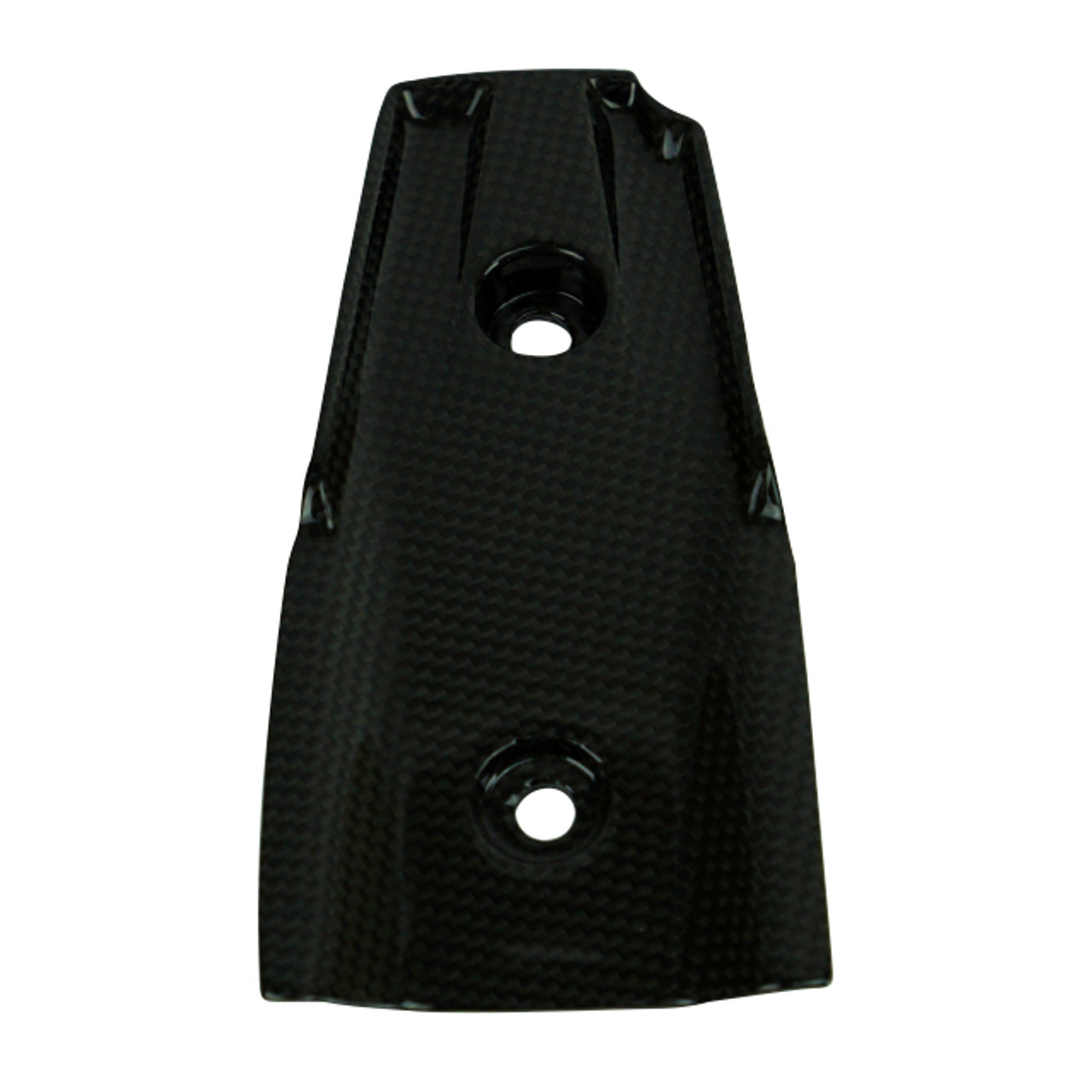 Small Undertail Cover in Glossy Plain Weave Carbon Fiber for Ducati Hypermotard 950 2019+