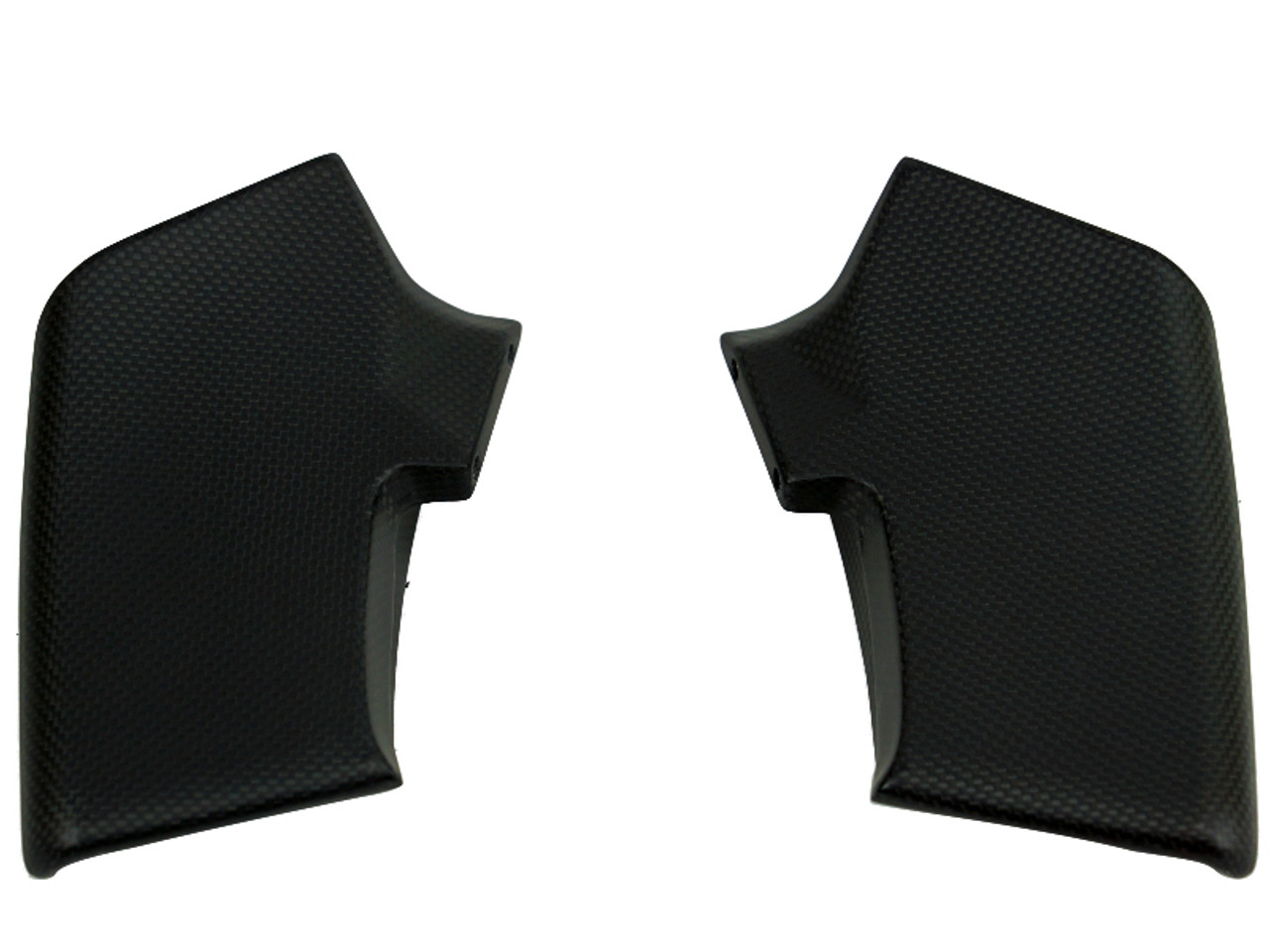 Upper Winglets in Matte Plain Weave Carbon Fiber for Ducati Streetfighter V4